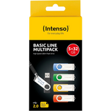 Intenso 5x32GB Basic Line USB 2.0 spominski ključki - Barvni