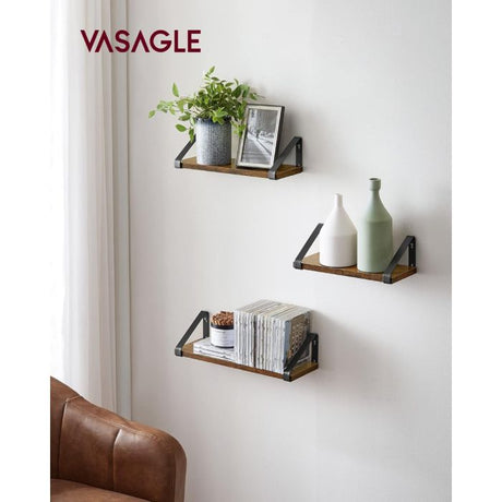 VASAGLE stenske police v industrijskem slogu