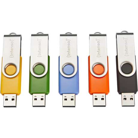 Intenso 5x64GB Basic Line USB 2.0 spominski ključki - Barvni