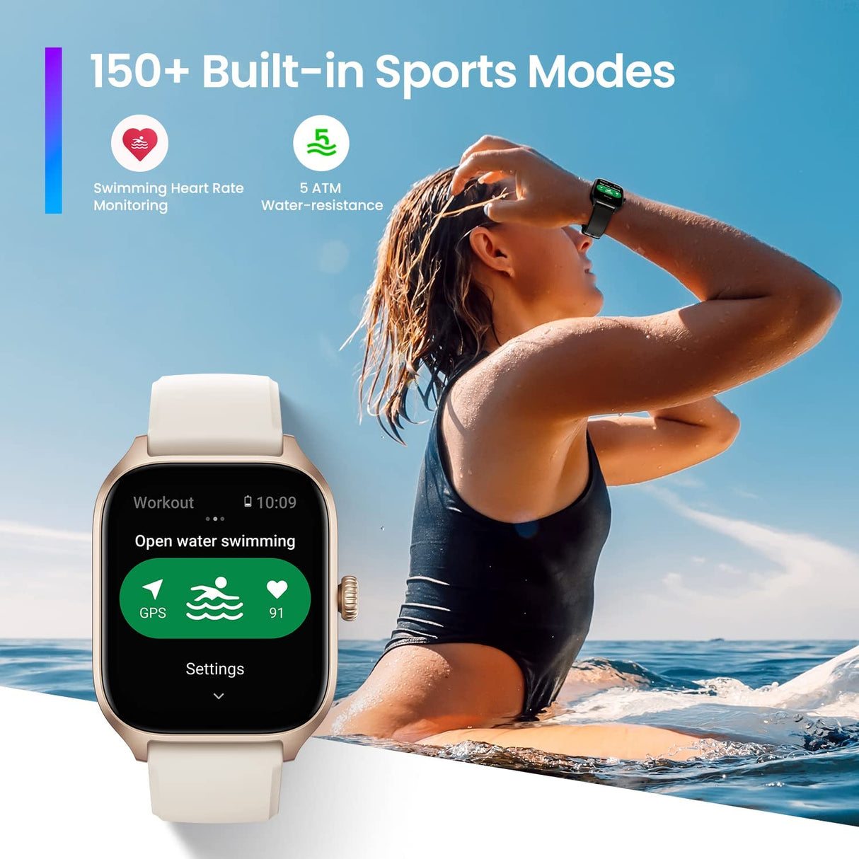 Amazfit GTS4 pametna ura, roza