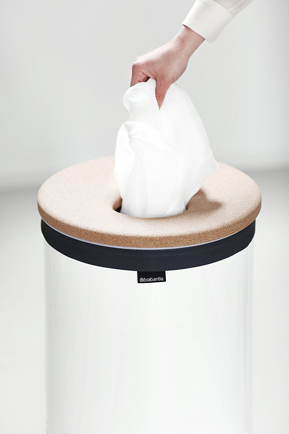 Brabantia koš za perilo 60L okrogel, bel