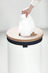 Brabantia koš za perilo 60L okrogel, bel