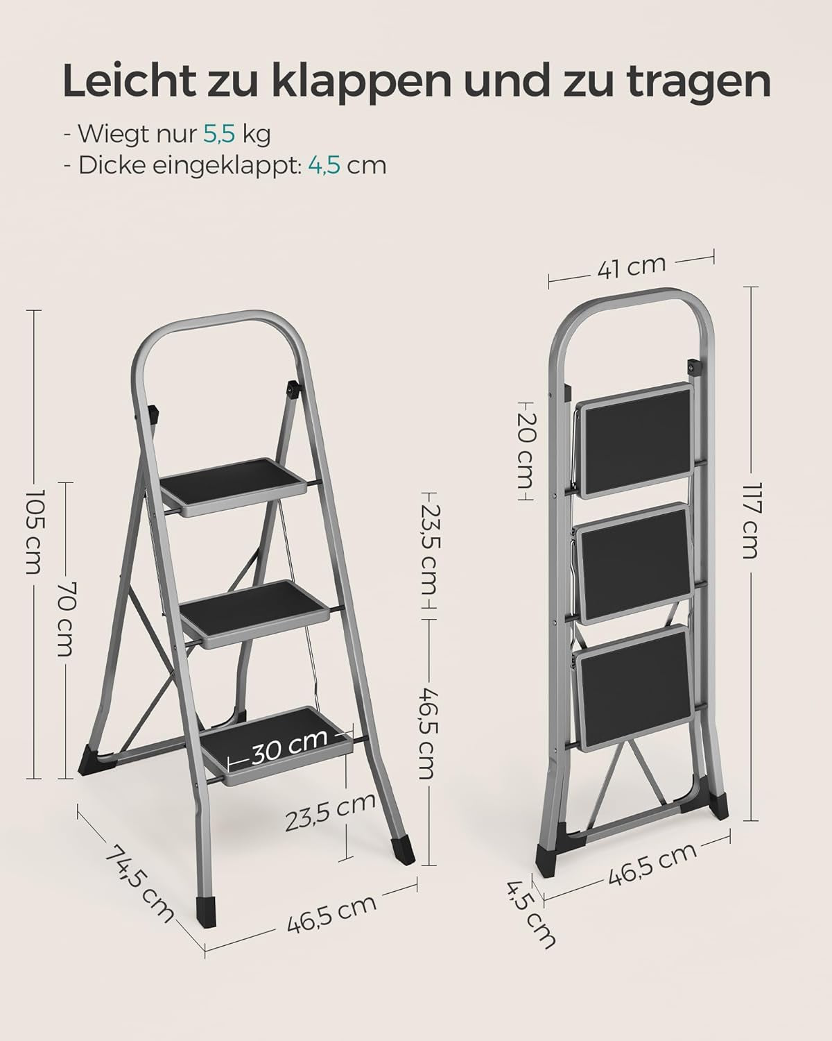 SONGMICS lestev GSL003GY01