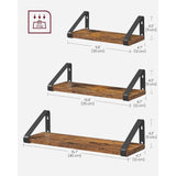 VASAGLE stenske police v industrijskem slogu