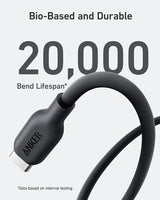Anker 543 BIO USBC-USBC 0,9m kabel črn
