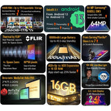 Blackview pametni robustni telefon BV8900 8GB+256GB z vgrajeno termalno kamero, črn