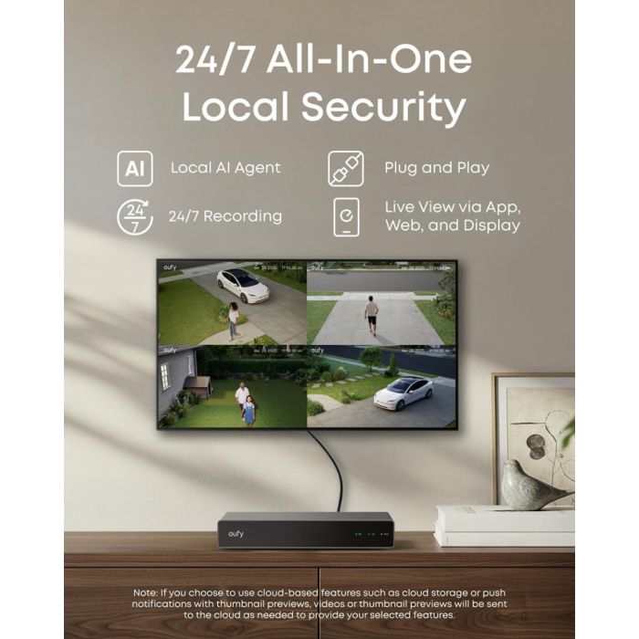Anker Eufy Security PoE NVR nadzorni sistem S4 (2x eufy E41 + 2x eufy S4)
