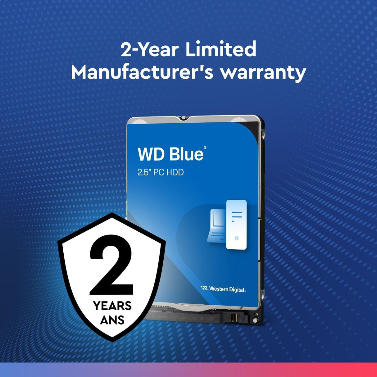 WD 2TB BLUE Mobile 2,5" SATA 6Gb/s 5400rpm 128MB HDD disk