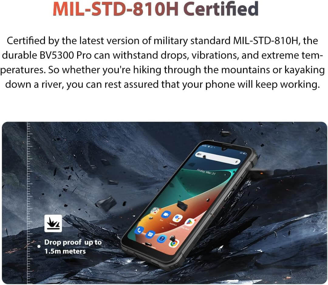 Blackview pametni robustni telefon BV5300 PRO 4/64GB, črn