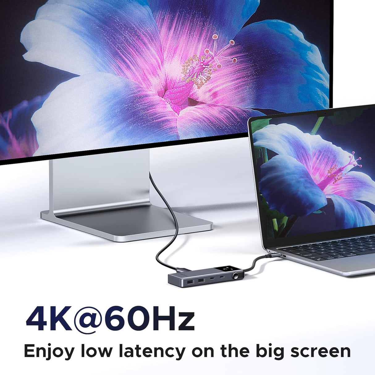 Ugreen Uno 6v1 USB-C hub z 10Gbps USB-C in USB-A ter 4K@60Hz HDMI izhodi