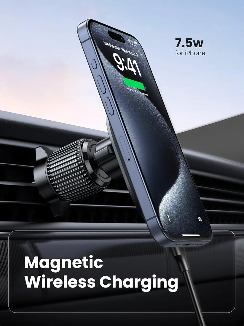 Ugreen Magsafe magnetno avtomobilsko stojalo in brezžični polnilnik