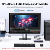 Ugreen USB 3.0 KVM stikalo za upravljanje 2 računalnikov