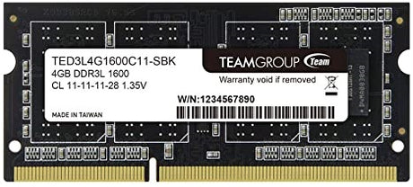 Teamgroup Elite 4GB DDR3-1600 SODIMM PC3-12800 CL11, 1.35V