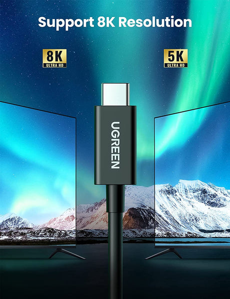 UGREEN 100W Thunderbolt 4 USB-C 8K kabel 0,8M