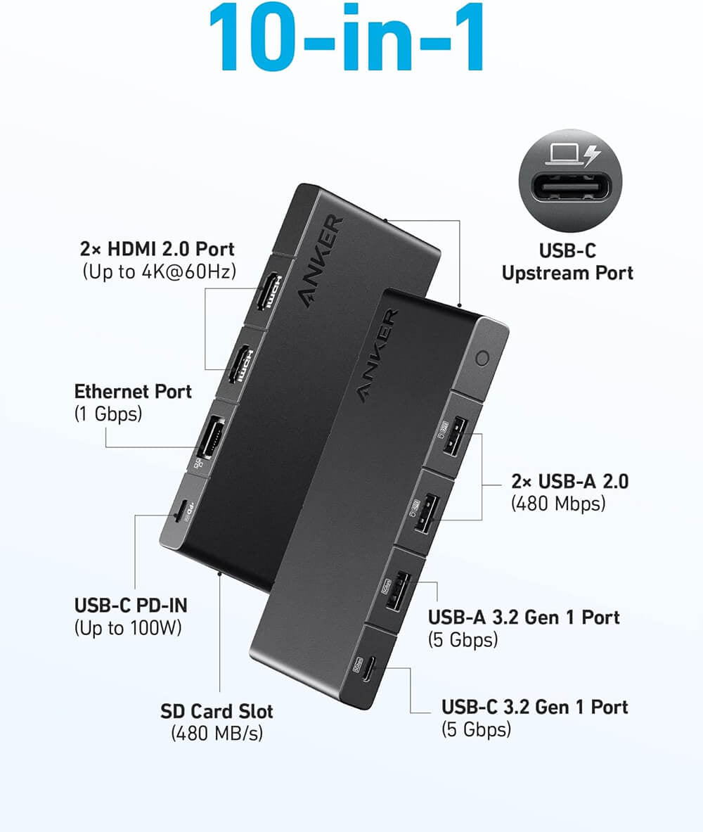 Anker 364 USB-C Hub, 10v1