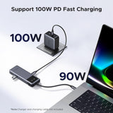 Ugreen Uno 6v1 USB-C hub z 10Gbps USB-C in USB-A ter 4K@60Hz HDMI izhodi