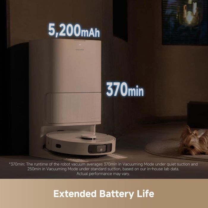 Dreame D20 Ultra robotski sesalnik, bel