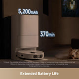 Dreame D20 Ultra robotski sesalnik, bel