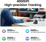 Ugreen brezžična ergonomska vertikalna miška z Bluetooth in Wi-Fi povezavo
