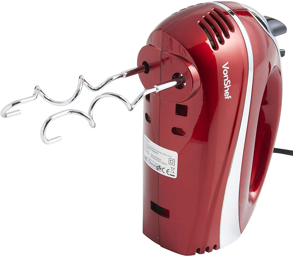 VonShef profesionalni mešalnik 300W rdeč - Amazon best seller!