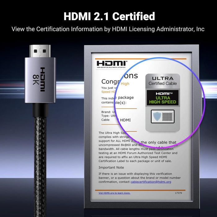 Ugreen 8K Ultra HDMI 2.1 kabel - 1M