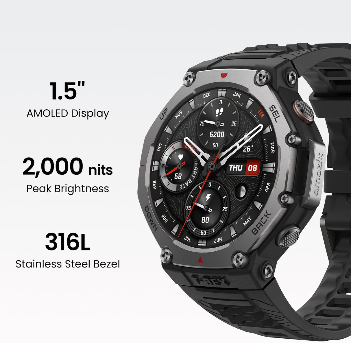 Amazfit T-REX 3 pametna ura, oranžna