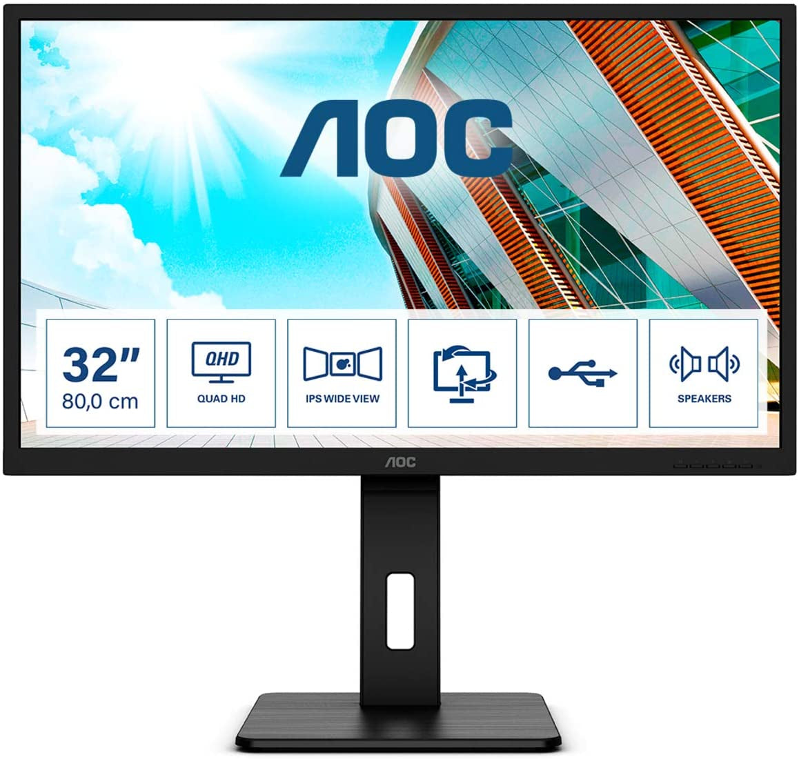 AOC Q32P2 31,5" IPS QHD 75Hz monitor