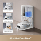 Dreame D20 Ultra robotski sesalnik, bel