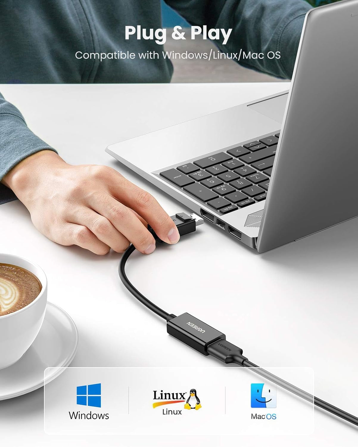 Ugreen DisplayPort v HDMI adapter 4K@60Hz