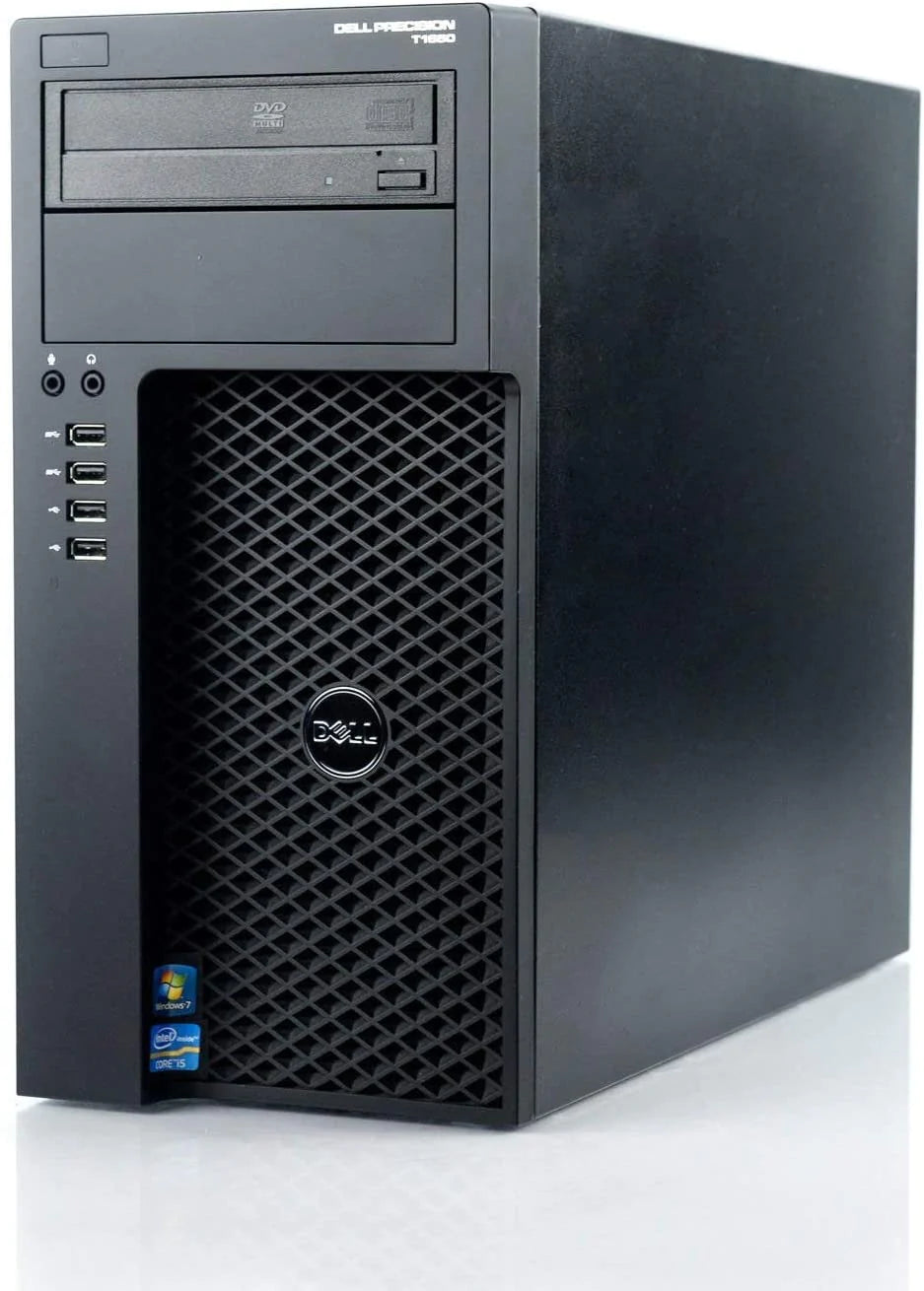 Ordinateur Reconditionné PC Dell Precision T1650 Reconditionné – Intel I7- 3770, 16 Go RAM, SSD 240 Go, WiFi, Windows 11 – Tour Bureautique/gaming Pc Reconditionné