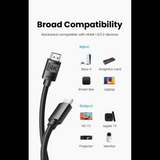Ugreen 4K HDMI 2.0 kabel - 1M
