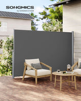 SONGMICS Stranski senčnik 160 x 350 cm antracit, GSA165G02