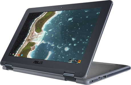 Obnovljen Asus Chromebook Flip C213 Touchscreen 2in1, Celeron N3350, 4GB, 32GB, Grey