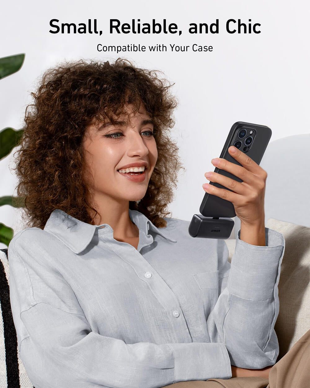 Anker Nano 5K powerbank, črn