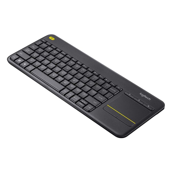 Brezžična tipkovnica Logitech K400 Plus Wireless Touch črna (Unifying, SLO gravura)
