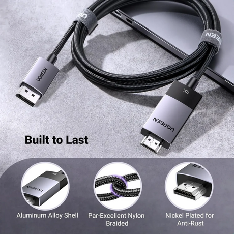 Ugreen kabel DisplayPort v HDMI 8K@60Hz - 1M