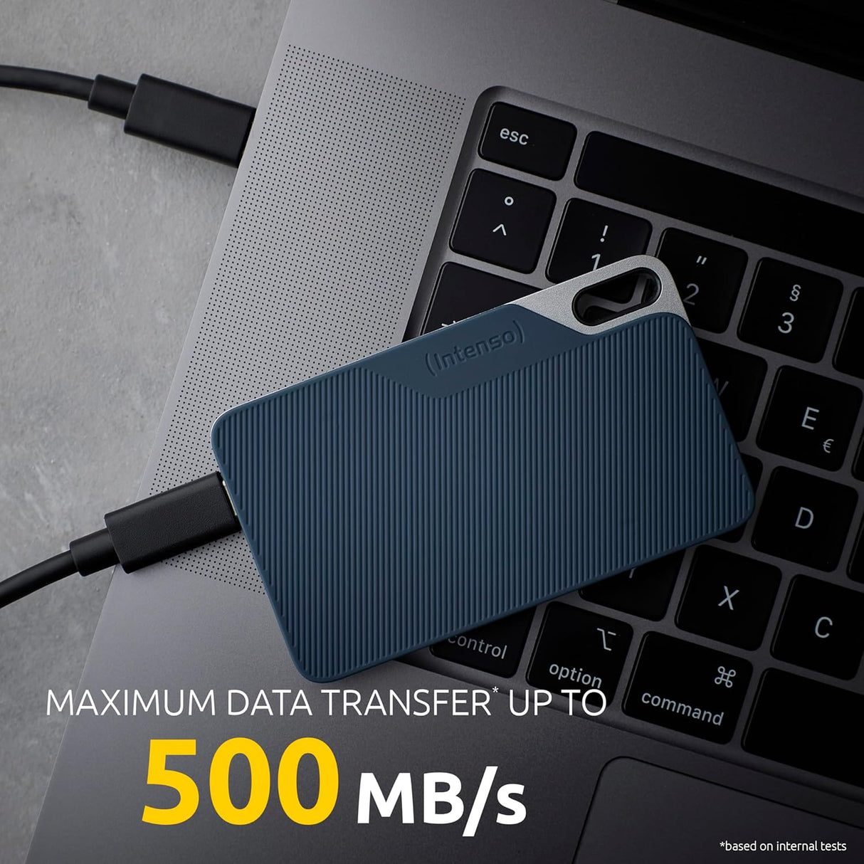 Intenso 1TB SSD TX100 500MB/s USB 3.2 Gen1x1 zunanji disk - modra