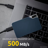 Intenso 1TB SSD TX100 500MB/s USB 3.2 Gen1x1 zunanji disk - modra