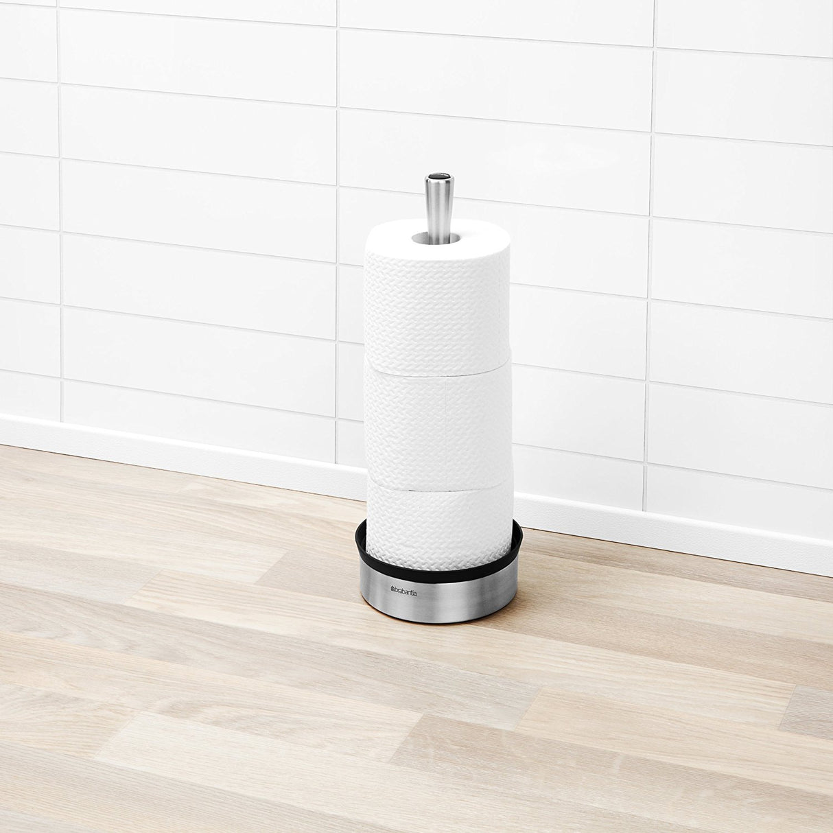Brabantia stojalo za WC papir kovinski platina