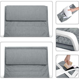 SONGMICS pomirjujoč leseni gugalni stol z nastavljivim podnožjem