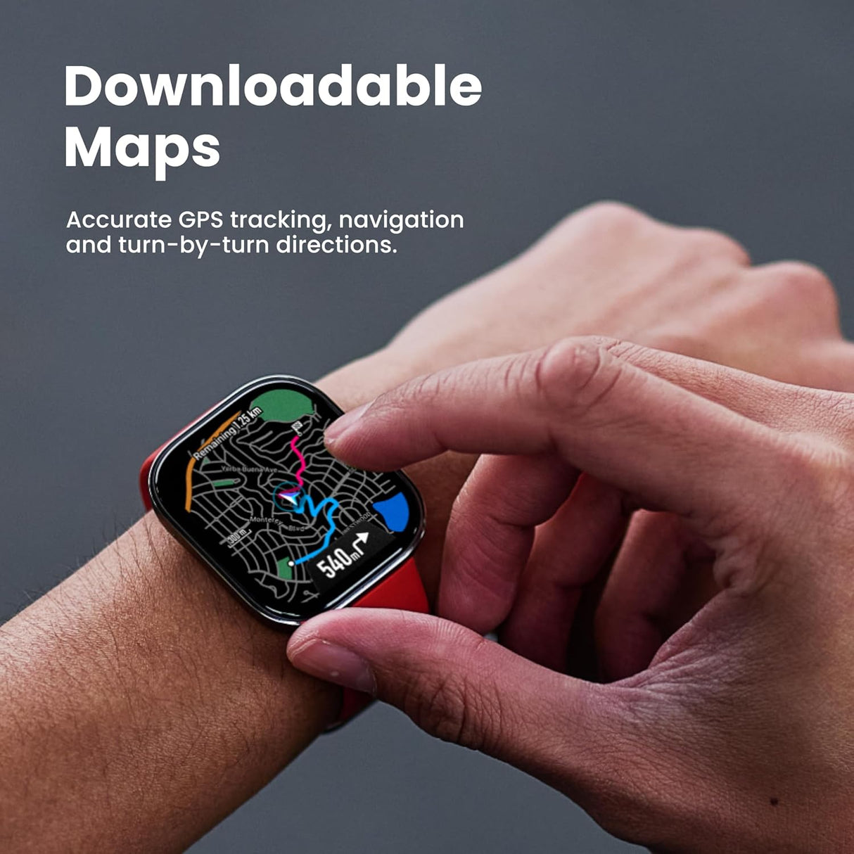 Športna ura Amazfit Bip 6 – AMOLED zaslon, GPS, črna