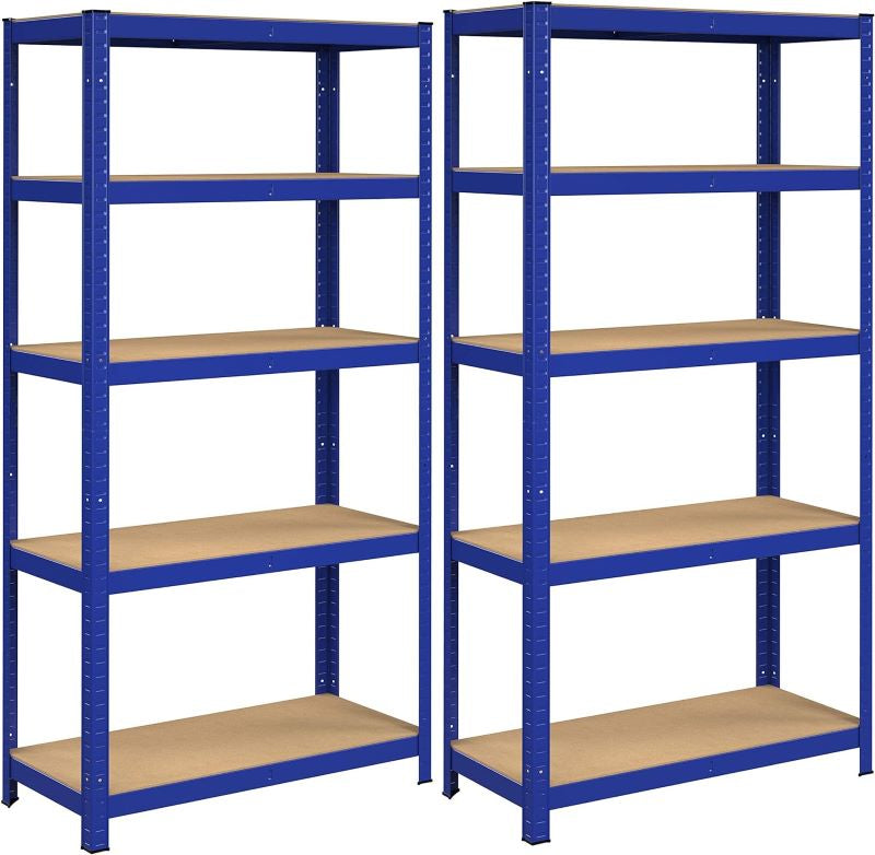 SONGMICS Regal 90 x 180 x 40 cm rjavo-moder,GLR40Q