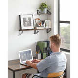 VASAGLE stenske police v industrijskem slogu