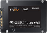 Samsung 250GB 870 EVO SSD SATA3 2.5" disk