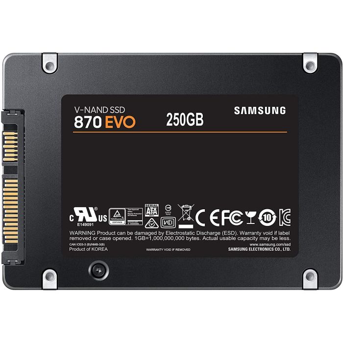 Samsung 250GB 870 EVO SSD SATA3 2.5 disk