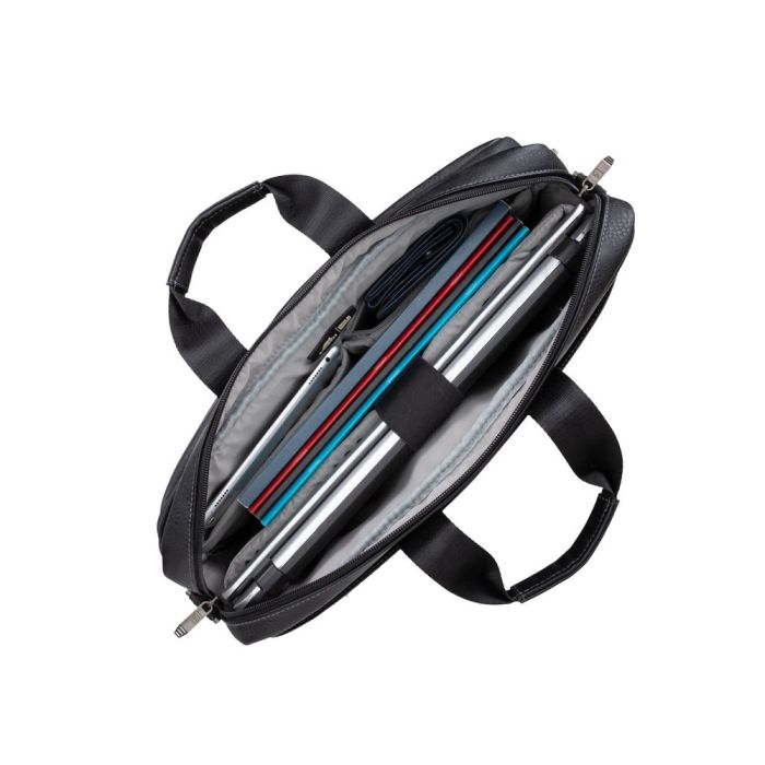 RivaCase usnjena torba za prenosnik 16 črna 8940