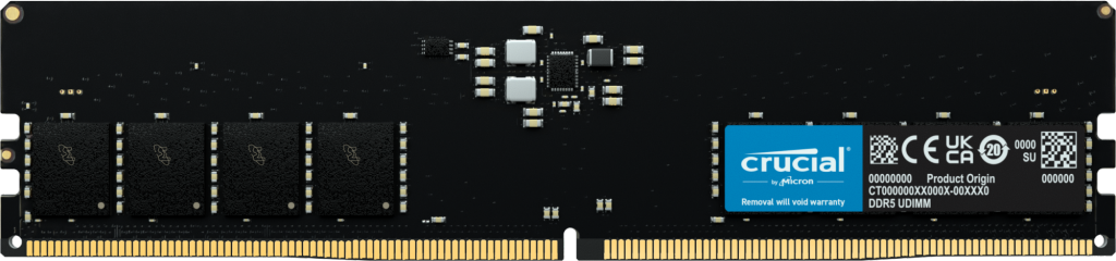 Crucial 32GB DDR5-4800 UDIMM PC5-38400 CL40, 1.1V