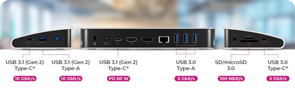 Icybox IB-DK2408-C 11-in-1 USB Type-C DockingStation priklopna postaja za prenosnik s Power Delivery 60W