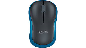 Brezžična optična miška Logitech M185 modra