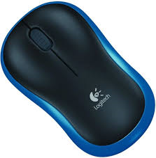 Brezžična optična miška Logitech M185 modra